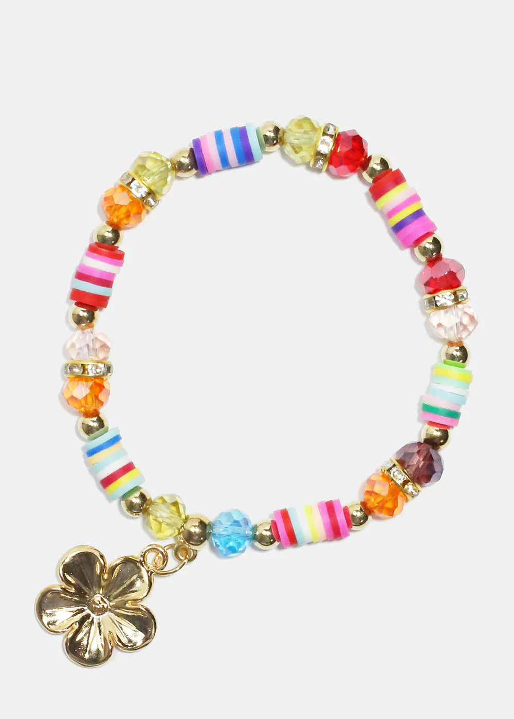Colorful Beaded Charm Bracelet - Image 3
