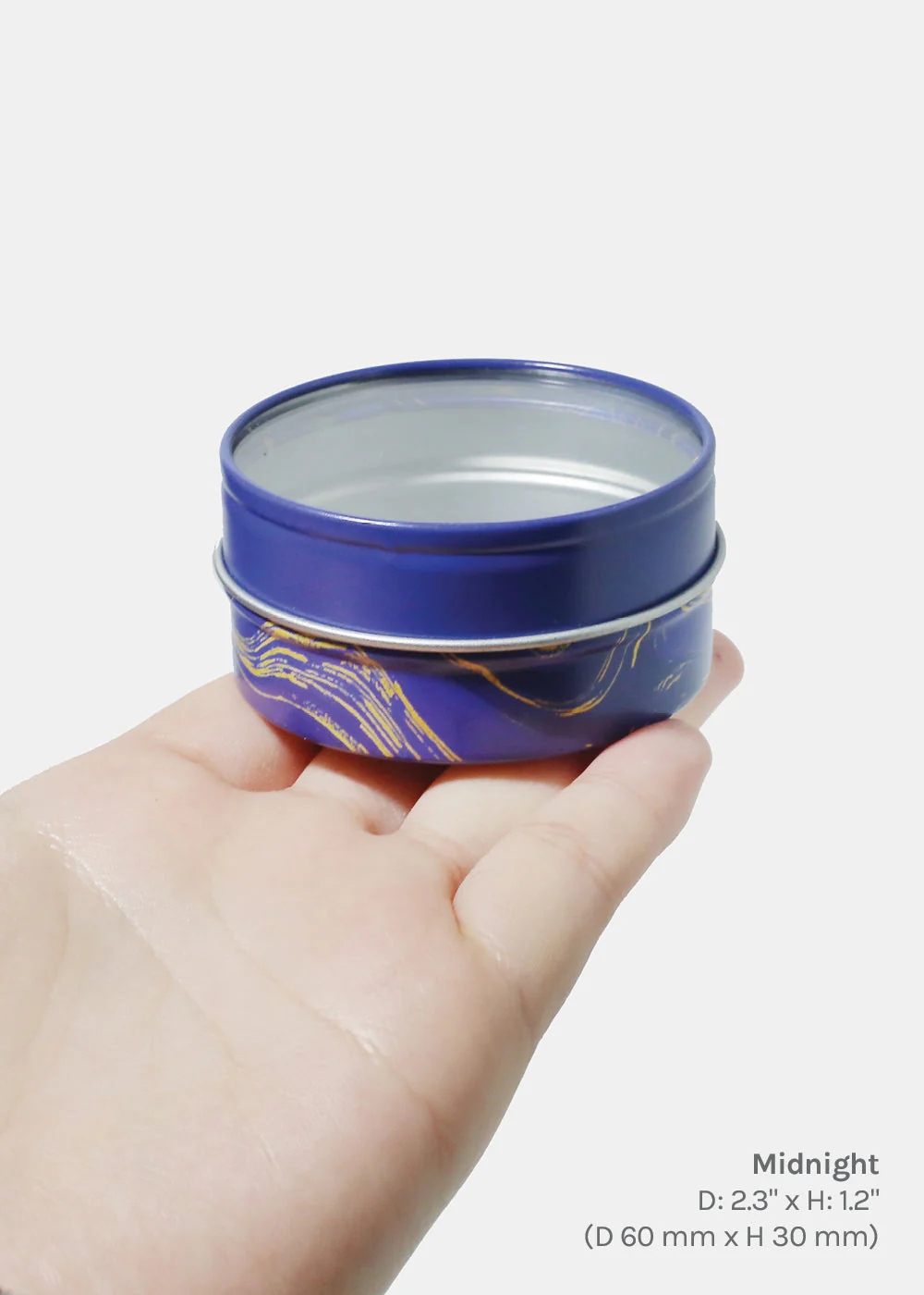 Decorative Tin Round Clear Top - Image 7