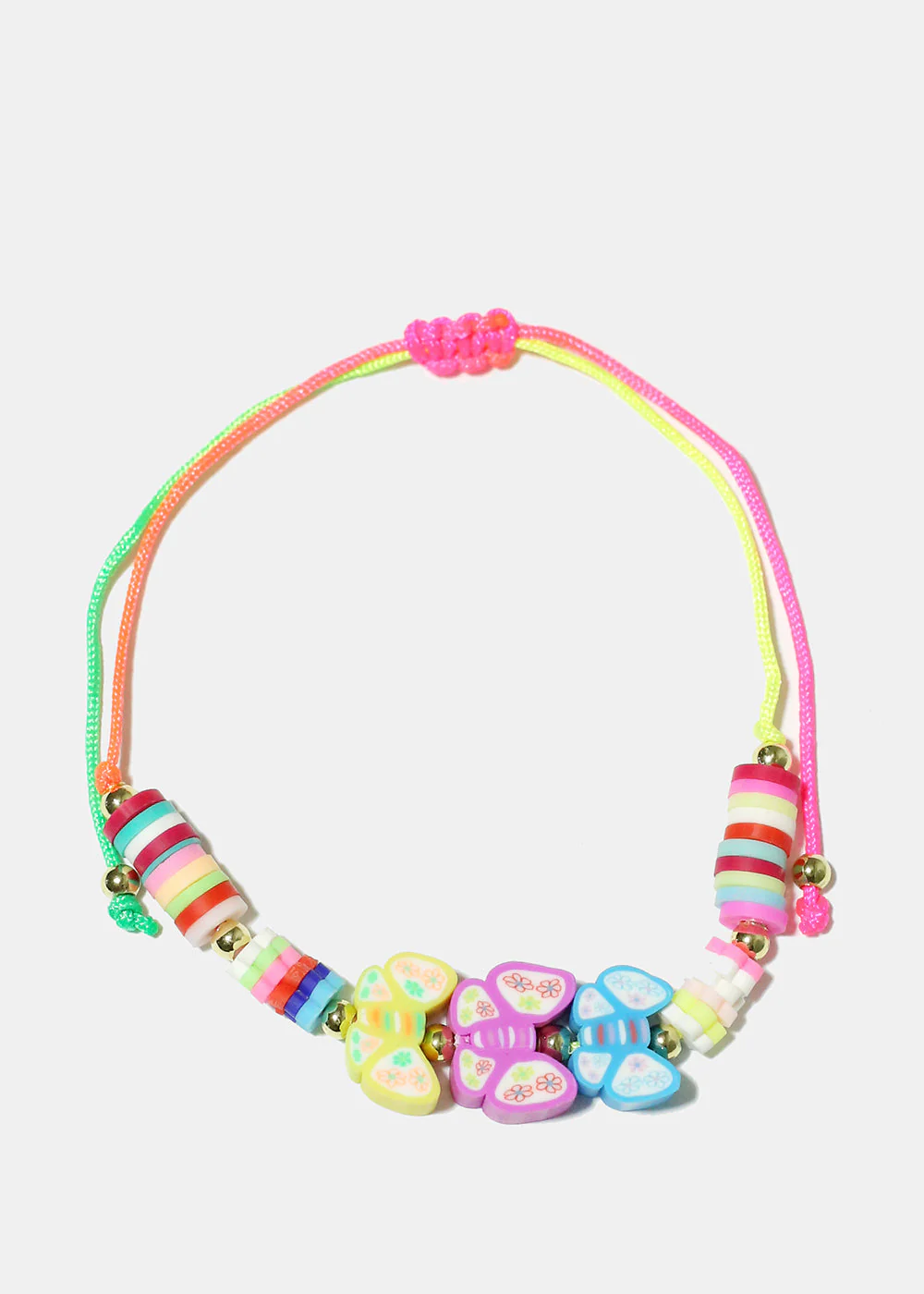 Flower & Butterfly Drawstring Bracelet - Image 4