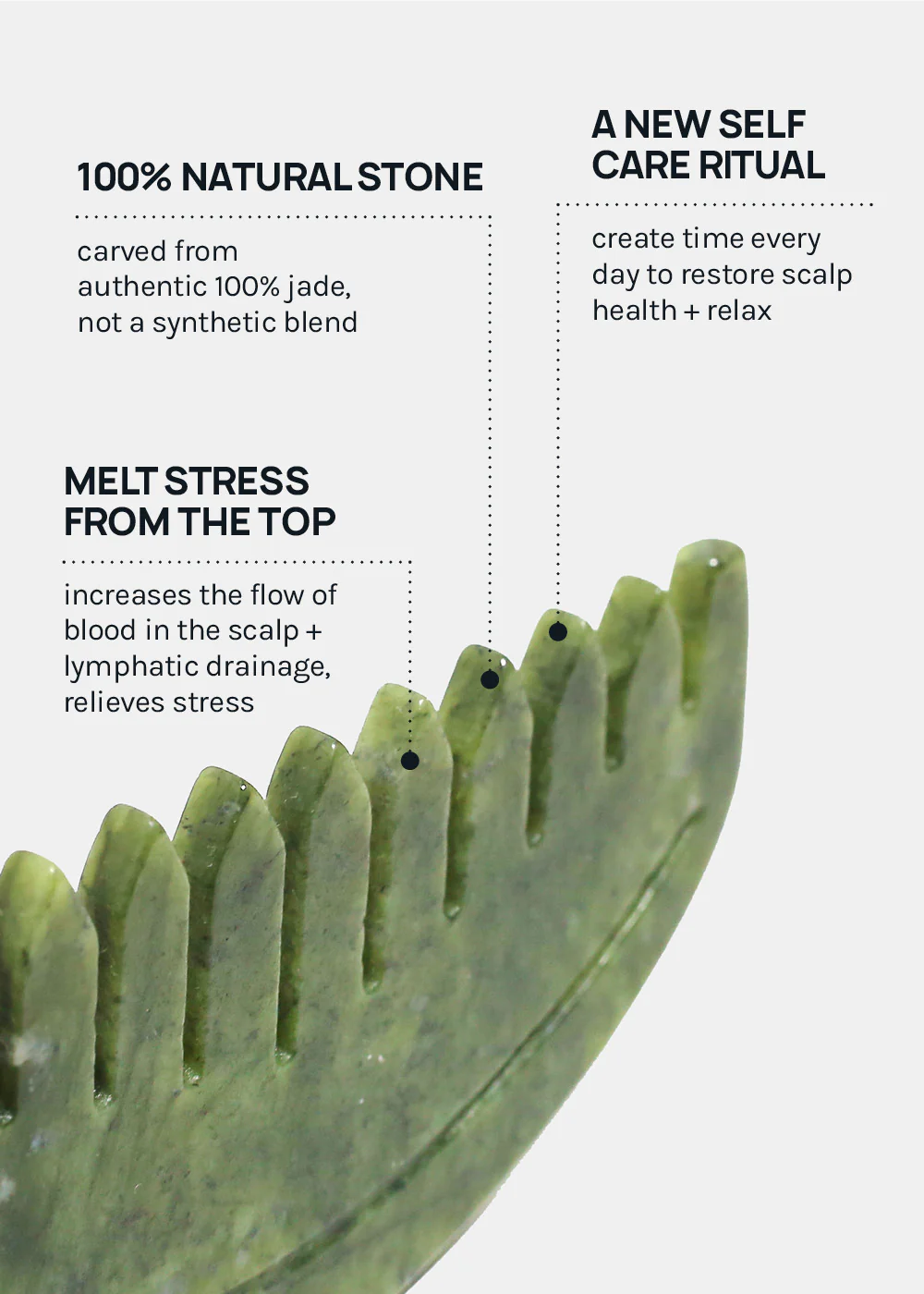 Jade Scalp Massaging Gua Sha Comb - Image 5