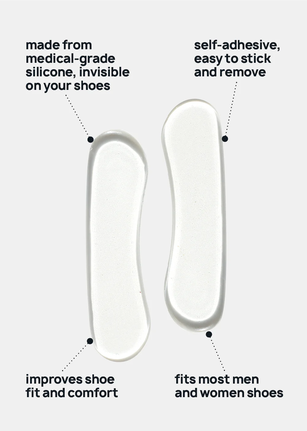 Official Key Items Clear Heel Grips - Image 4