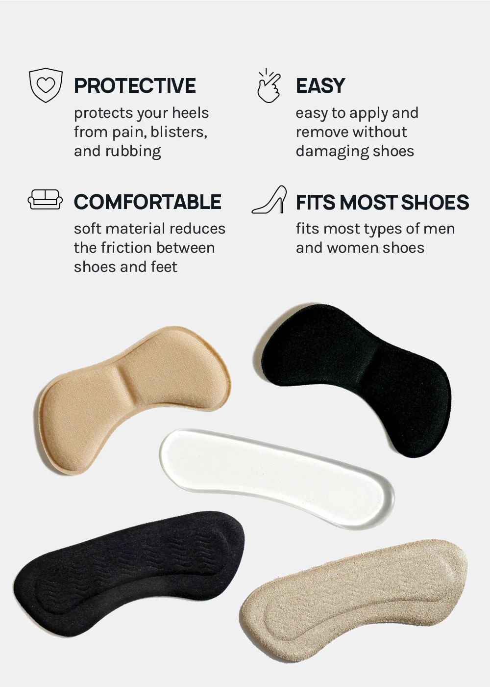 Official Key Items Clear Heel Grips - Image 5
