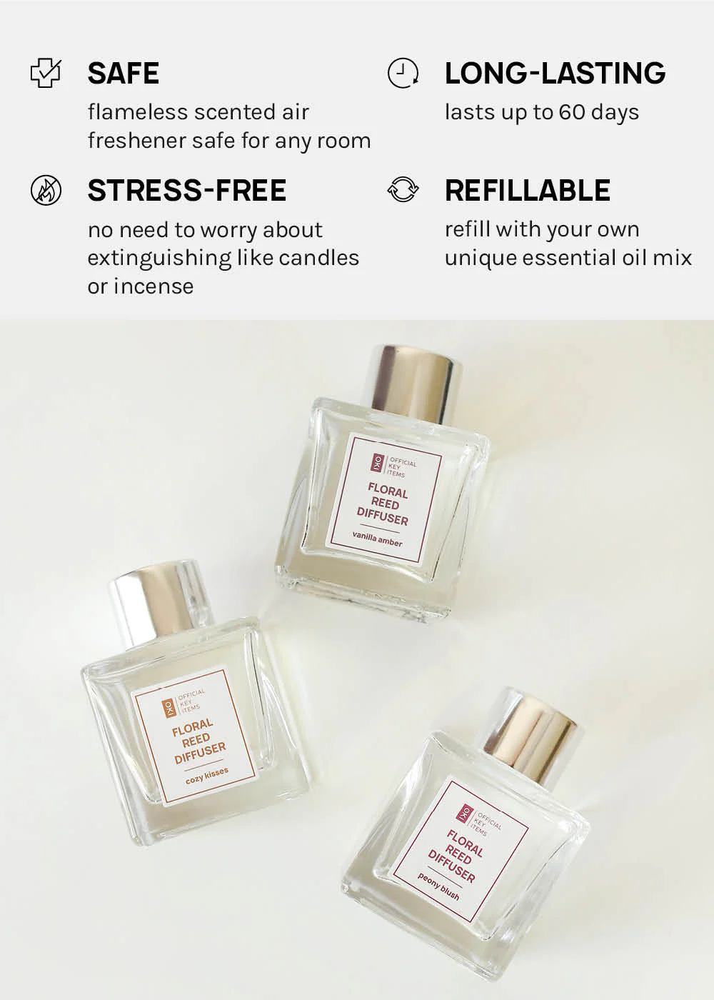 Official Key Items Floral Reed Diffuser - Image 4