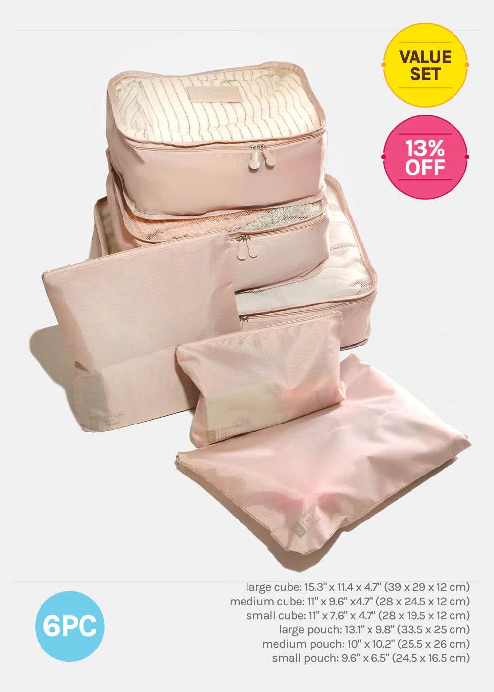 Official Key Items Packing Bags-6 Pc Set - Image 4