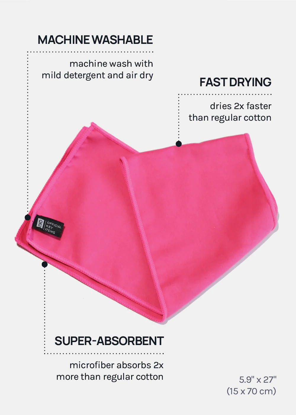 Official Key Items Quick Dry Towel - Image 6