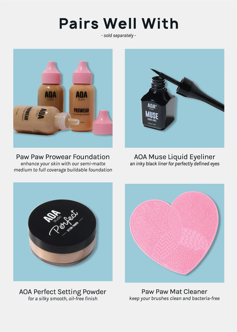 Paw Paw Rose Gold Brush Set - Image 7